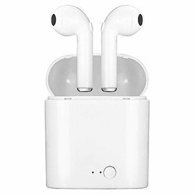 I7S Tws Twins Wireless Headset With Mic Charging Box (White)