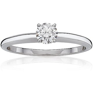                       Zircon American Diamond Silver Plated Metal Ring by CEYLONMINE                                              