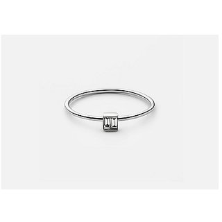                       Silver zircon classic american diamond ring by CEYLONMINE                                              