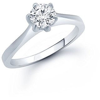                       Zircon Silver Ring Precious Gemstone American diamond ring by CEYLONMINE                                              