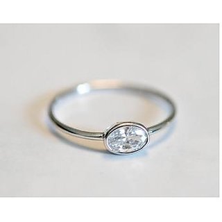                       Beautiful American Diamond Silver Ring by CEYLONMINE                                              