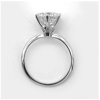                       Silver Designer certified American Diamond Ring by CEYLONMINE                                              