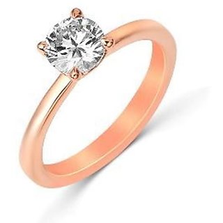                       American Diamond Ring Gold Plated lab certified stone by CEYLONMINE                                              
