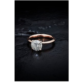                       Diamond ring original Diamond stone lab certified Stone Gold Plated Ring by CEYLONMINE                                              
