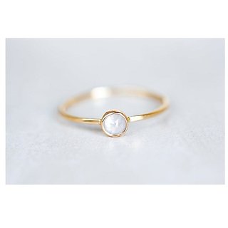                       Natural American Diamond Ring In Gold Plated Original  Certified Ring by CEYLONMINE                                              