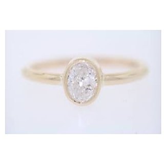                       Precious&Original Certified Stone American Diamond Adjustable Gold Plated Ring by CEYLONMINE                                              