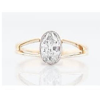                       American Diamond Gold Plated adjustable ring by CEYLONMINE                                              