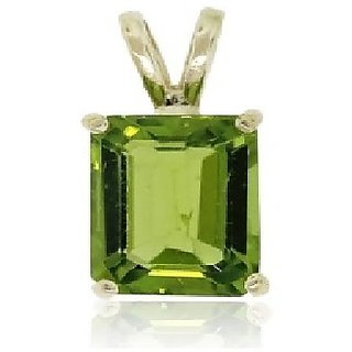 5.5 ratti natural Peridot Stone pure Silver Pendant without chain for unisex by CEYLONMINE 5.5 ratti natural Peridot Stone pure Silver Pendant without chain for unisex by CEYLONMINE