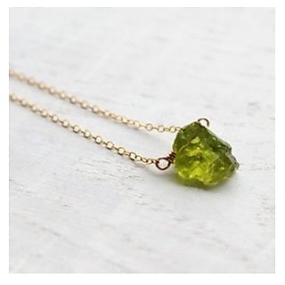                       5.5 Ratti Lab Certified Stone 100% Original Peridot Gold Plated Pendant without chain for unisex by CEYLONMINE                                              