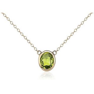 5.5 Carat Stone Peridot Gold Plated Pendant without chain for unisex by CEYLONMINE 5.5 Carat Stone Peridot Gold Plated Pendant without chain for unisex by CEYLONMINE
