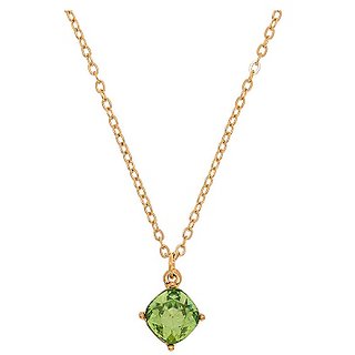                       5.25 carat Natural Gold Plated Adjustable Peridot Pendant without chain by CEYLONMINE                                              