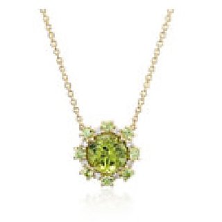 5 ratti Natural Peridot Stone Unheated Lab Certified pure Gold Plated Pendant without chain by CEYLONMINE 5 ratti Natural Peridot Stone Unheated Lab Certified pure Gold Plated Pendant without chain by CEYLONMINE