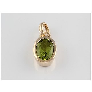 5 ratti Natural Lab certified Stone Gold Plated Peridot Pendant without chain by CEYLONMINE 5 ratti Natural Lab certified Stone Gold Plated Peridot Pendant without chain by CEYLONMINE