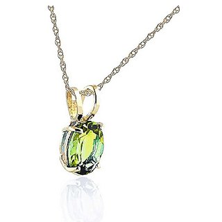 6 carat pure Peridot Gold Plated Pendant without chain by CEYLONMINE 6 carat pure Peridot Gold Plated Pendant without chain by CEYLONMINE