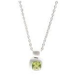                       Sterling Silver Peridot Pendant 6.5 ratti Moti Locketwithout chain by CEYLONMINE                                              