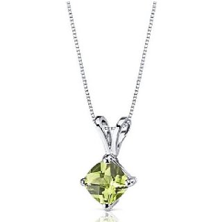                       6.25 Ratti Silver Original Peridot Pendant without chain Lab Certified Stone by CEYLONMINE                                              