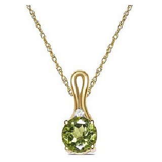                       Natural Lab Certified 6 carat 100% Original Peridot pendant without chain for unisex by CEYLONMINE                                              