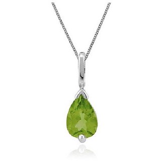 7 ratti Natural Lab certified Stone Silver Peridot Pendant without chain by CEYLONMINE 7 ratti Natural Lab certified Stone Silver Peridot Pendant without chain by CEYLONMINE