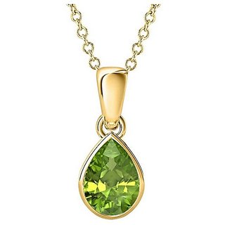 7 Carat Natural Stone Gold Plated Peridot Pendant without chain for unisex by CEYLONMINE 7 Carat Natural Stone Gold Plated Peridot Pendant without chain for unisex by CEYLONMINE