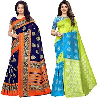                       SVB Sarees Mysore Silk Saree Combo Of 2 Saree                                              