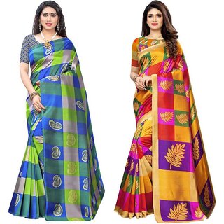                       SVB Sarees Mysore Silk Saree Combo Of 2 Saree                                              