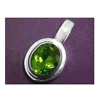                       Peridot Pendant 9 carat Round Cut Moti Locket without chain by CEYLONMINE                                              