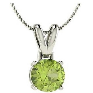 9.5 Ratti Lab Certified Stone 100% Original Peridot Silver Pendant without chain for unisex by CEYLONMINE 9.5 Ratti Lab Certified Stone 100% Original Peridot Silver Pendant without chain for unisex by CEYLONMINE