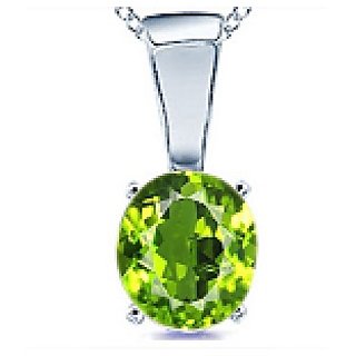 9.5 Carat Stone Peridot Silver Pendant without chain for unisex by CEYLONMINE 9.5 Carat Stone Peridot Silver Pendant without chain for unisex by CEYLONMINE