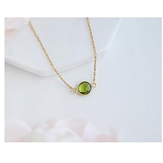 Sterling Gold Plated Peridot Pendant 9.5 ratti Moti Locketwithout chain by CEYLONMINE Sterling Gold Plated Peridot Pendant 9.5 ratti Moti Locketwithout chain by CEYLONMINE