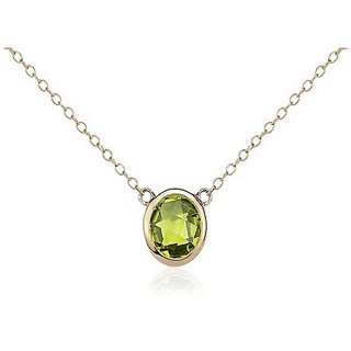                       9.5 Carat Stone Peridot Gold Plated Pendant without chain for unisex by CEYLONMINE                                              