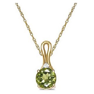                       Natural Lab Certified 9 carat 100% Original Peridot pendant without chain for unisex by CEYLONMINE                                              