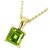 9.5 Carat White Peridot moti Pendant with lab Report Gold Plated Peridot Stone without chain by CEYLONMINE