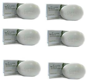 Classic White Soaps For Anti Pimple Skin (Pack Of 6)