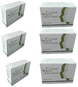 Classic White Advance Formula Whitening Soap For Anti Acne Skin (Pack Of 6)