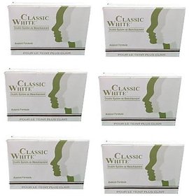 Classic White Soap For Anti Pimple Skin And Anti Tan Skin (Pack Of 6)  (6 x 85 g)