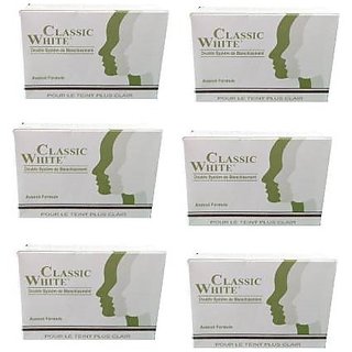 Classic White Soap For Anti Pimple Skin And Anti Tan Skin (Pack Of 6)  (6 x 85 g)