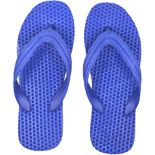 FOMO Men's Blue Flip Flops  Slippers ( Health Special )
