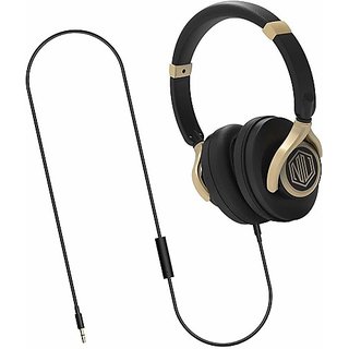 Nu Republic Starboy W Wired Headset (Gold, Black, On the Ear)