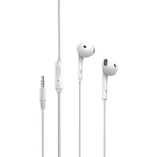 Portronics POR-678 Conch Beta Wired Headset (White, In the Ear)