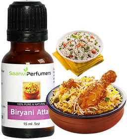 Saanvi Perfumers Biryani Attar Essence 15ML For Use Only in Veg/Non Veg Biryan and Pulao