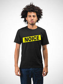 Stoovs Noice Round Neck Black T-Shirt For Men
