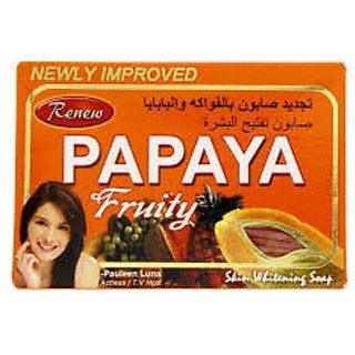                       RENEW PAPAYA FRUITY SKIN WHITENNG SOAP  (135 g)                                              