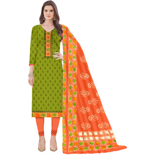                       F.K.Print Women's Cotton Printed Dress Material Salwar Suit With Fancy Printed Dupatta                                              