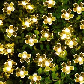 Flower LED Fairy String Lights(18 LED's) Wall Home Hanging Bedroom Tree Birthday or Garden