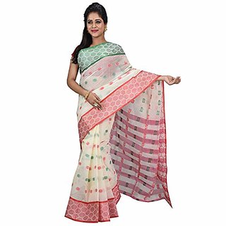 Buy Desh Bidesh Women`S Pure Cotton Handloom Traditional Bengali Tant ...