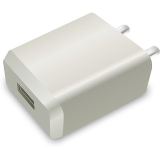 Portronics POR-898 Portable USB Adapter 2.0A Super Quick Charger 2 A Mobile Charger (White)