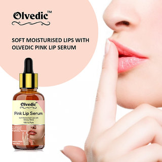 Pink Lip Serum Oil For Lip Shine, Glossy, Soft With Moisturizer For Men  Women 30 ml