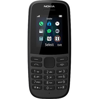 Nokia 105 SS Single Sim Feature Phone (Black)
