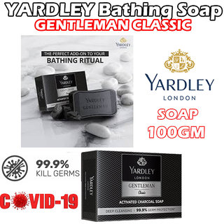 Yardley London Gentleman Classic Activated Charcoal Soap 100 gm