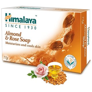 Himalaya Since 1930 Almond  Rose Moisturizes and Cools Skin Soap 75g